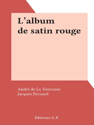 cover image of L'album de satin rouge